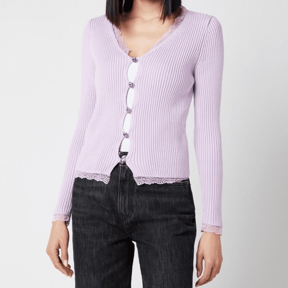 NEW Lavender Olivia Rubin lace cardigan (with tags) NWT